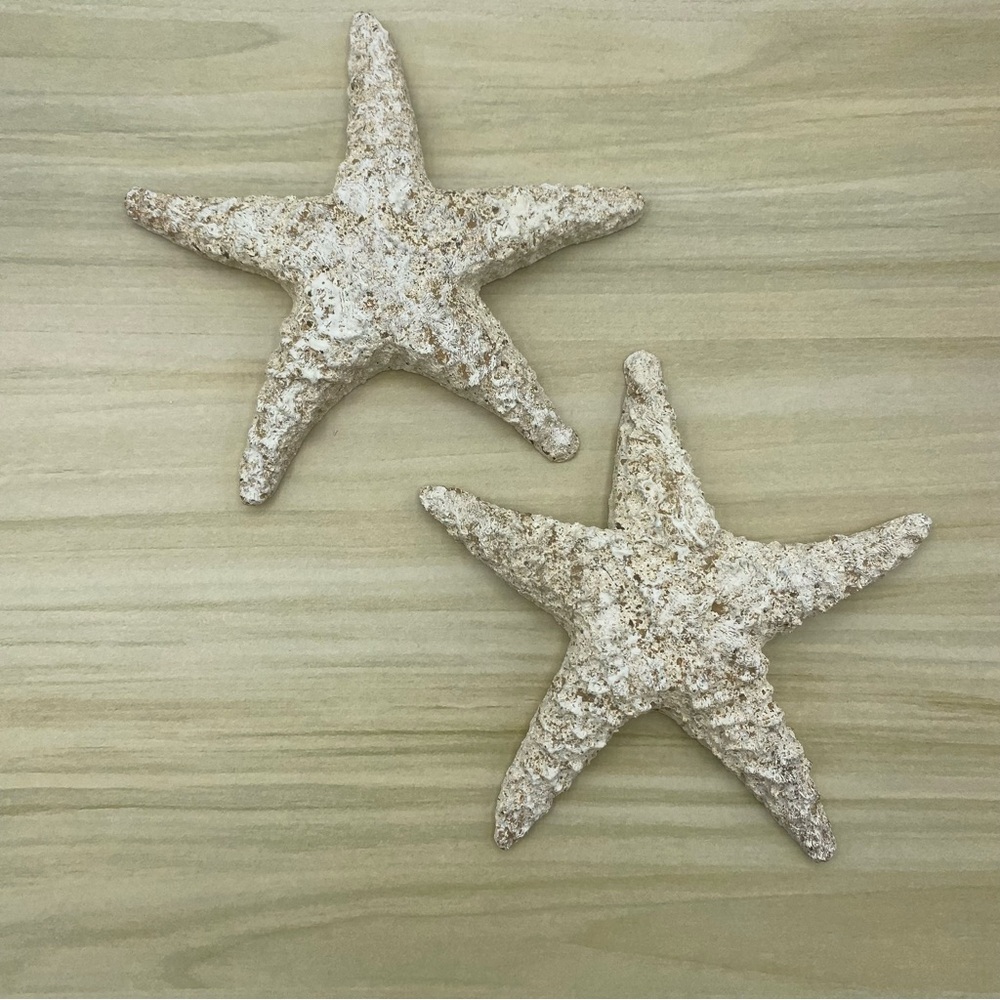 Starfish Finial Beach Decor Flat Back Natural Tan Nautical Ocean Home 6 Inches